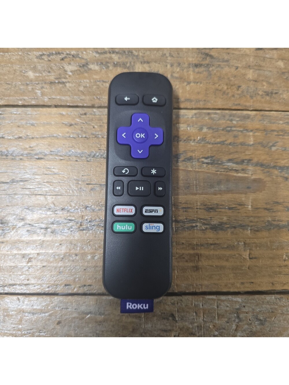 Roku RC-ALIR Remote Control 3226000619 W Netflix, ESPN+, Hulu, Sling - Tested